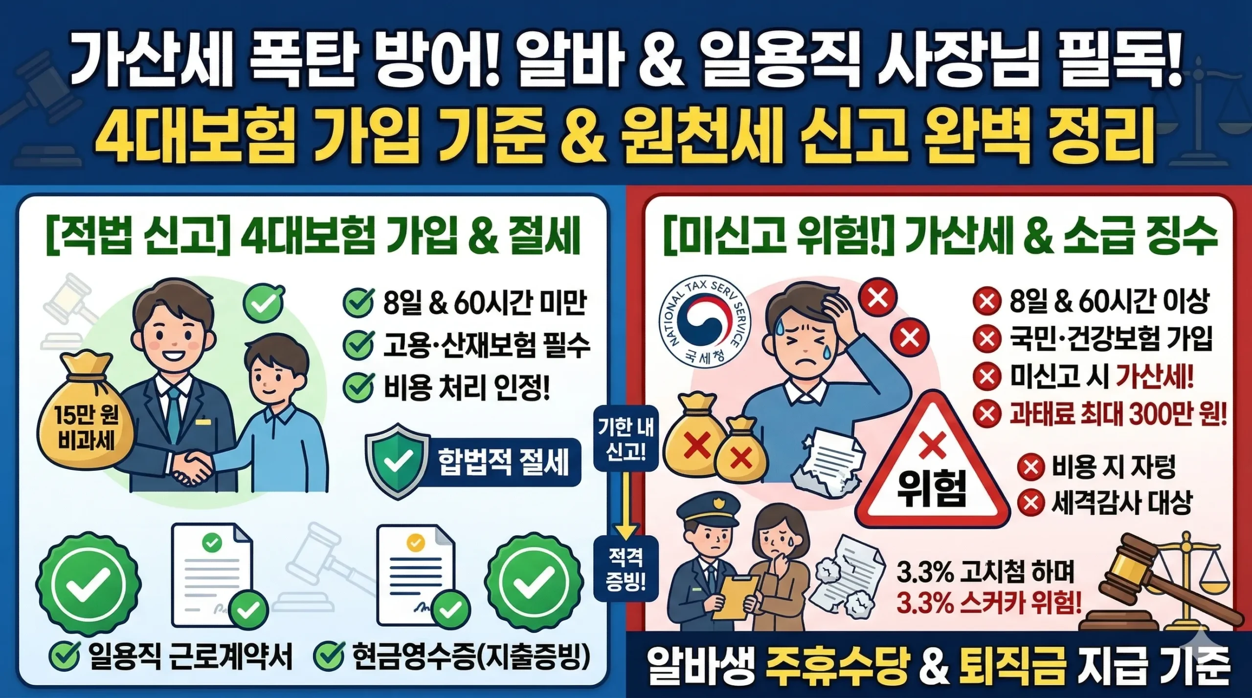 단기 알바 및 일용직 근로자 썸네일